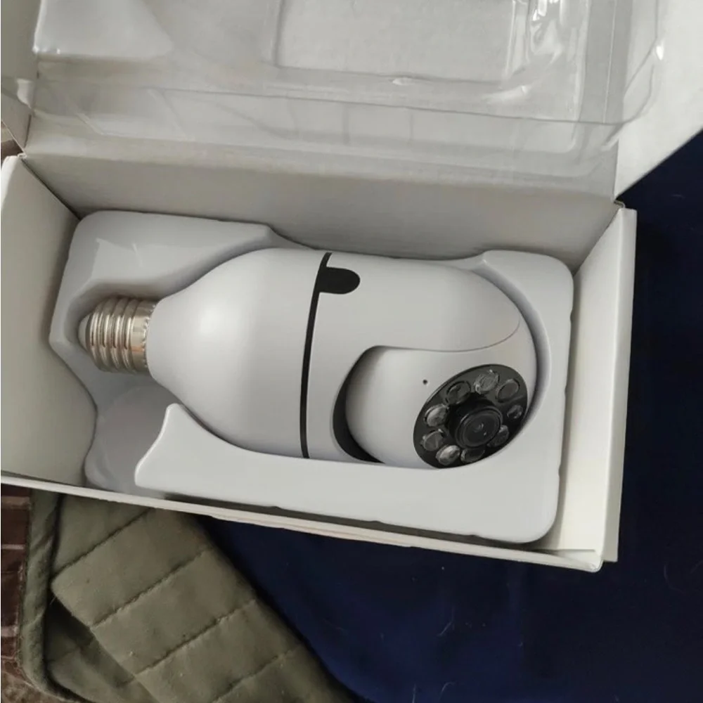 Lightbulb security camera